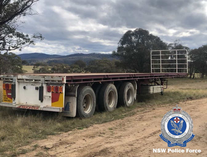 Police haul recovers $1 million of allegedly stolen heavy vehicle trailers and prime mover