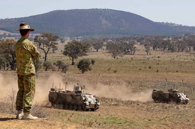 Australian Defence Force operation with tanks