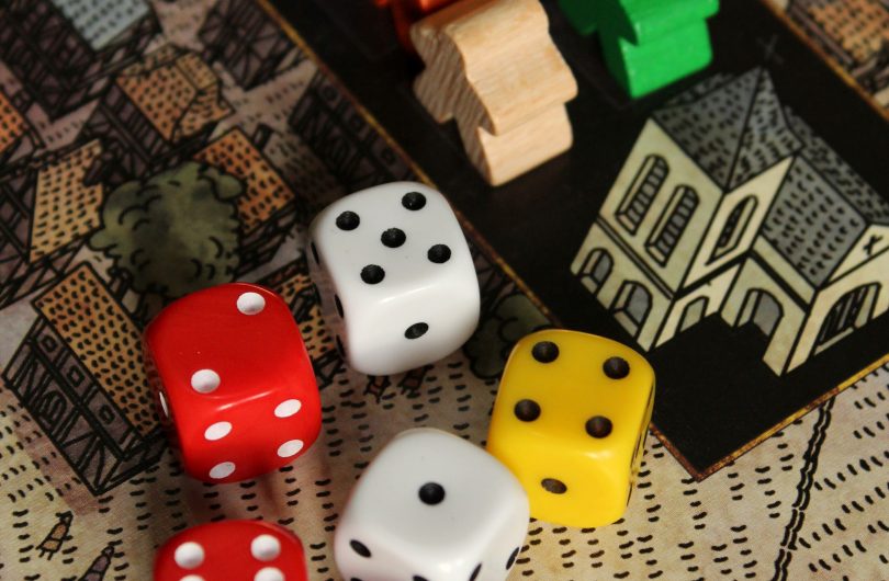 Dice and board games
