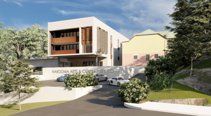 An Artists impression of what the Narooma Arts and Community Centre will look like