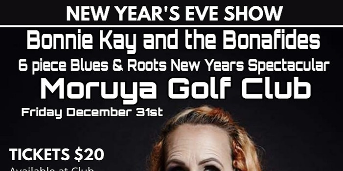 Promo for Moruya Golf Club New Year's Eve event
