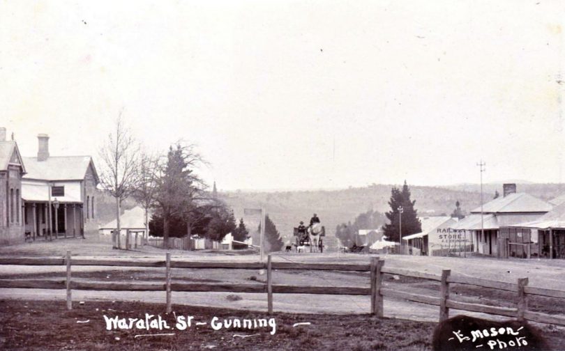 Warrataw Street in Gunning in 1905