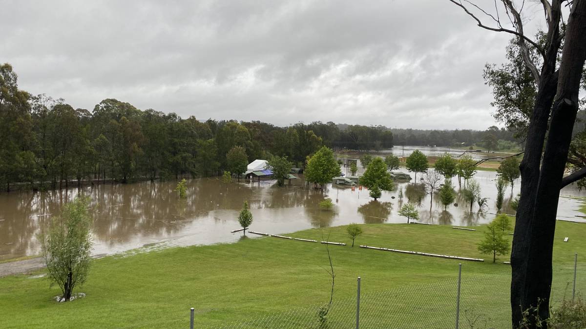 Great Camping Adventures tents flooded at Mogo Wildlife Park
