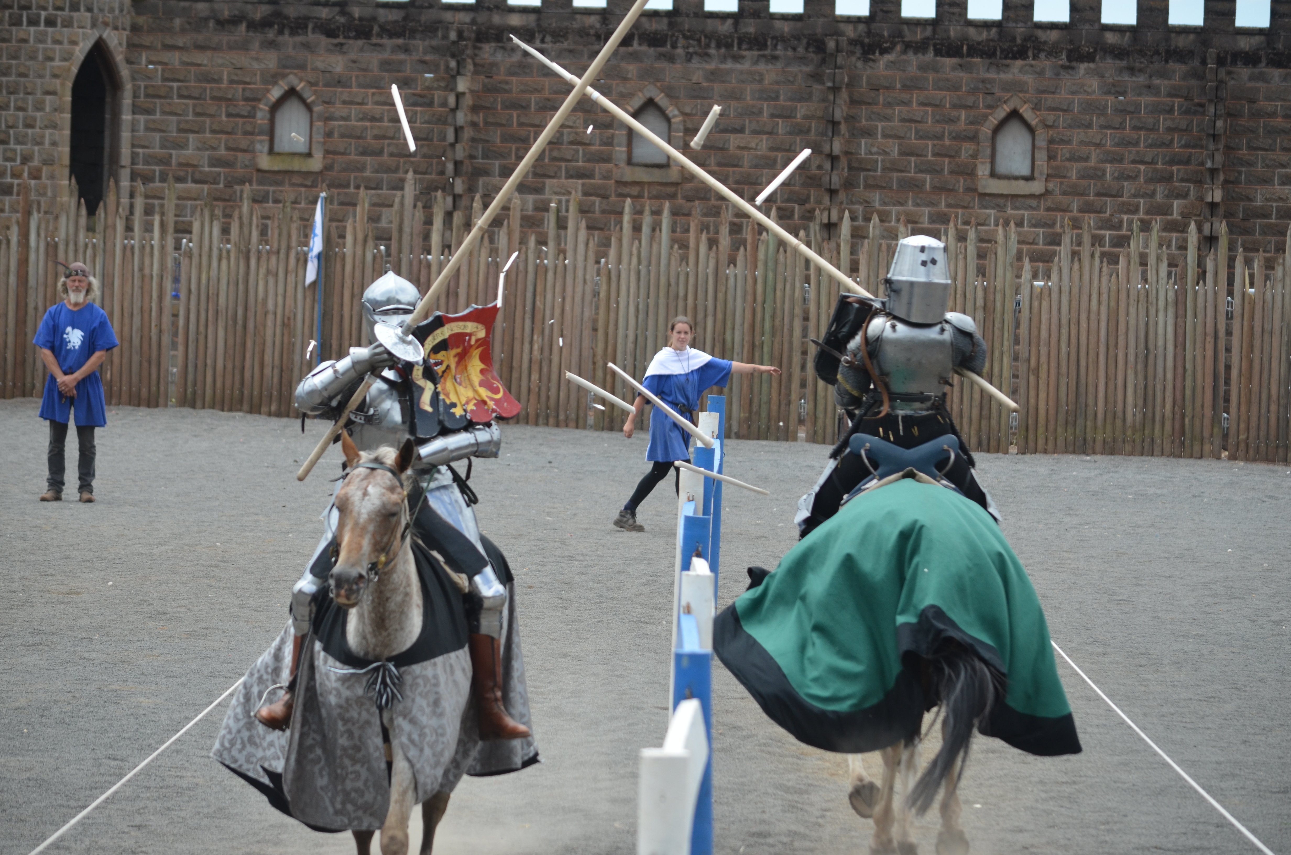 Fancy a joust? A medieval demonstration on the way to Tarago Show