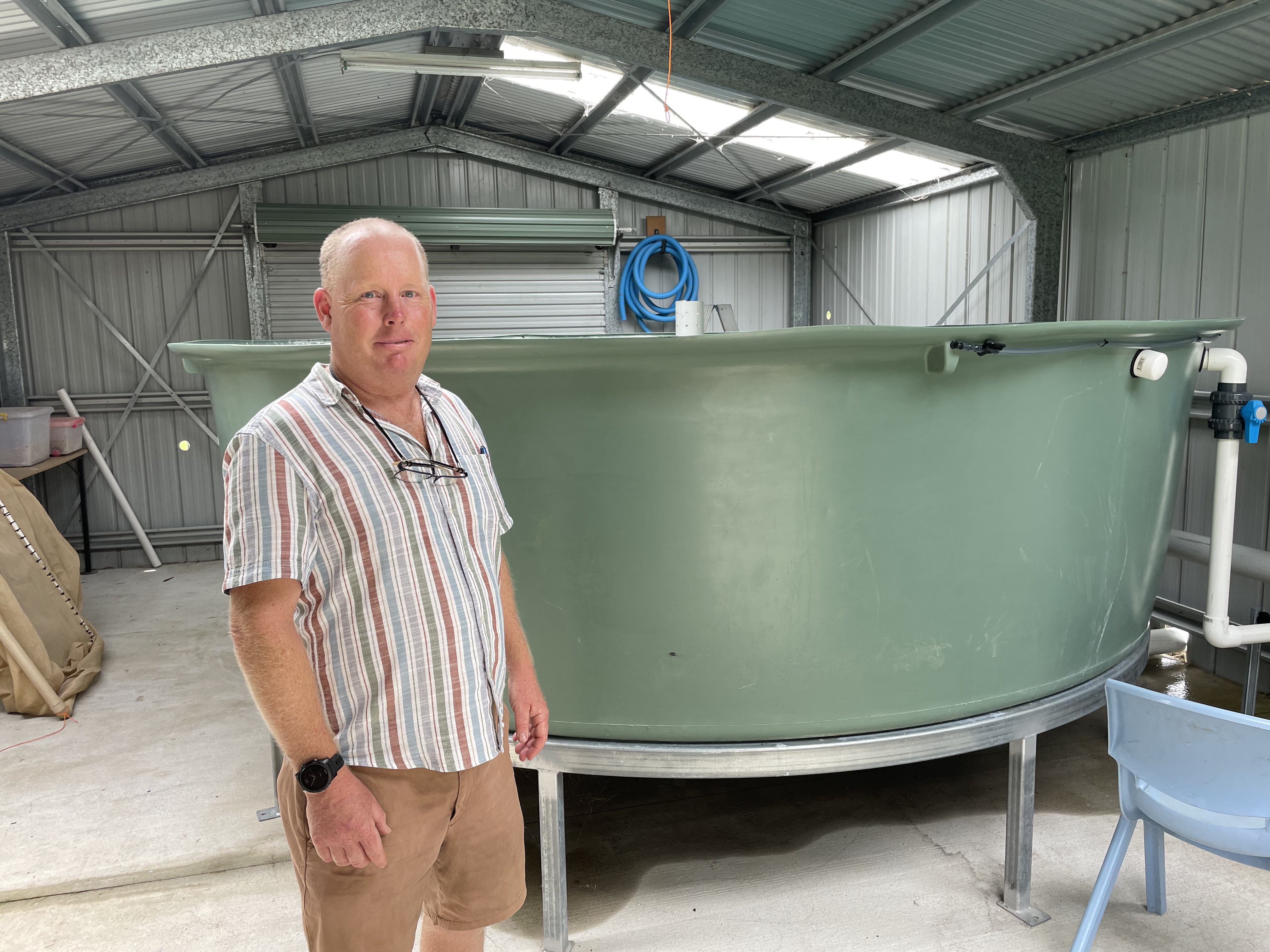 Duncan Norris swimming to new teaching ideas with fish farm