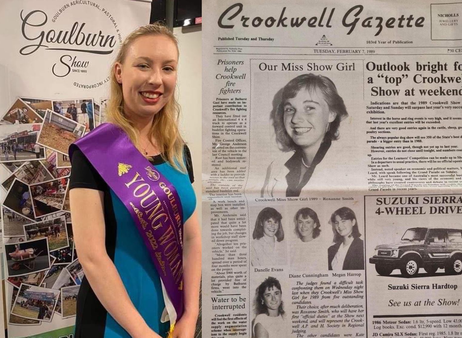Apple and tree: Claire Liversidge crowned Goulburn Show's 2022 Young Woman