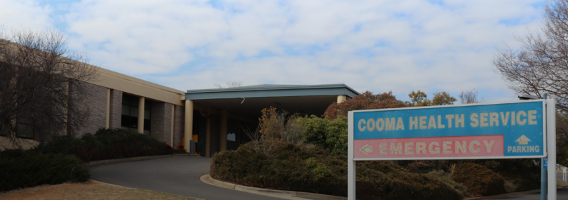 Entrance to Cooma emergency room