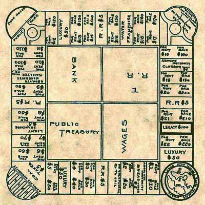 Early Monopoly board