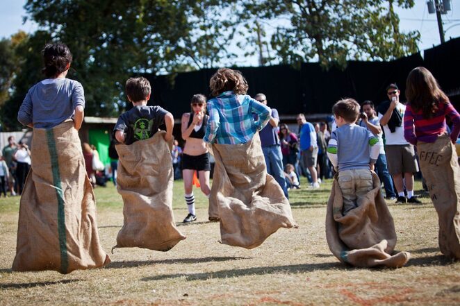 Potato sack race