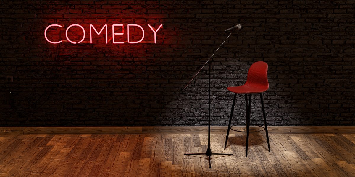 Empty stand up comedy stage