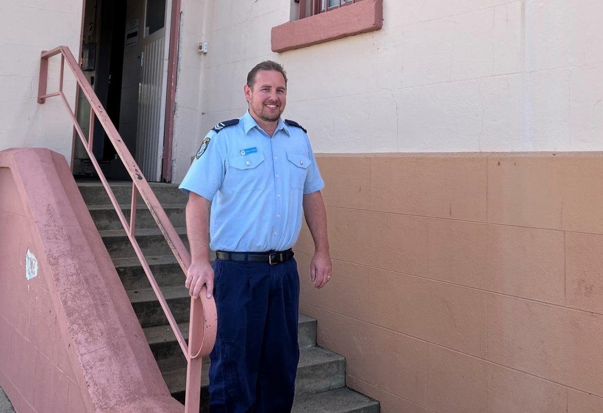 Senior Constable Jason Farrell at Cooma Police Station