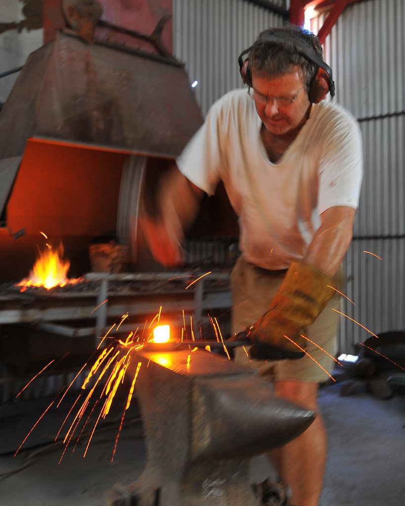 Wood hammers iron to sculpt an artistic legacy in the Riverina