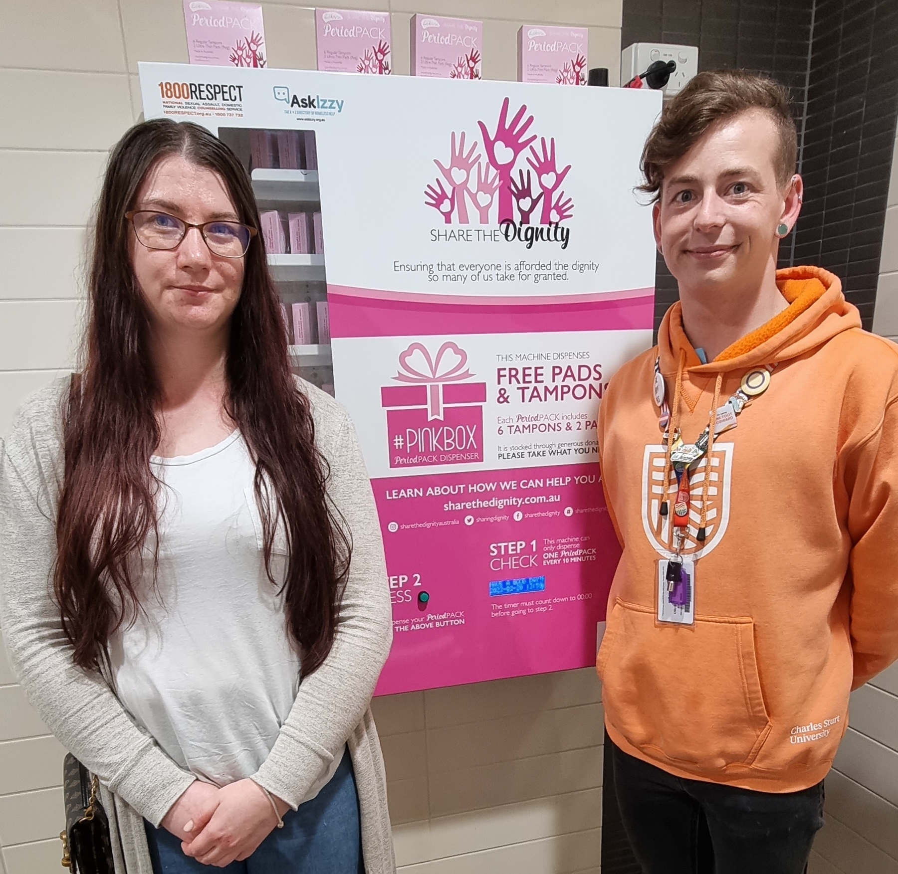 Charles Sturt University staff and students move to end period poverty on campus