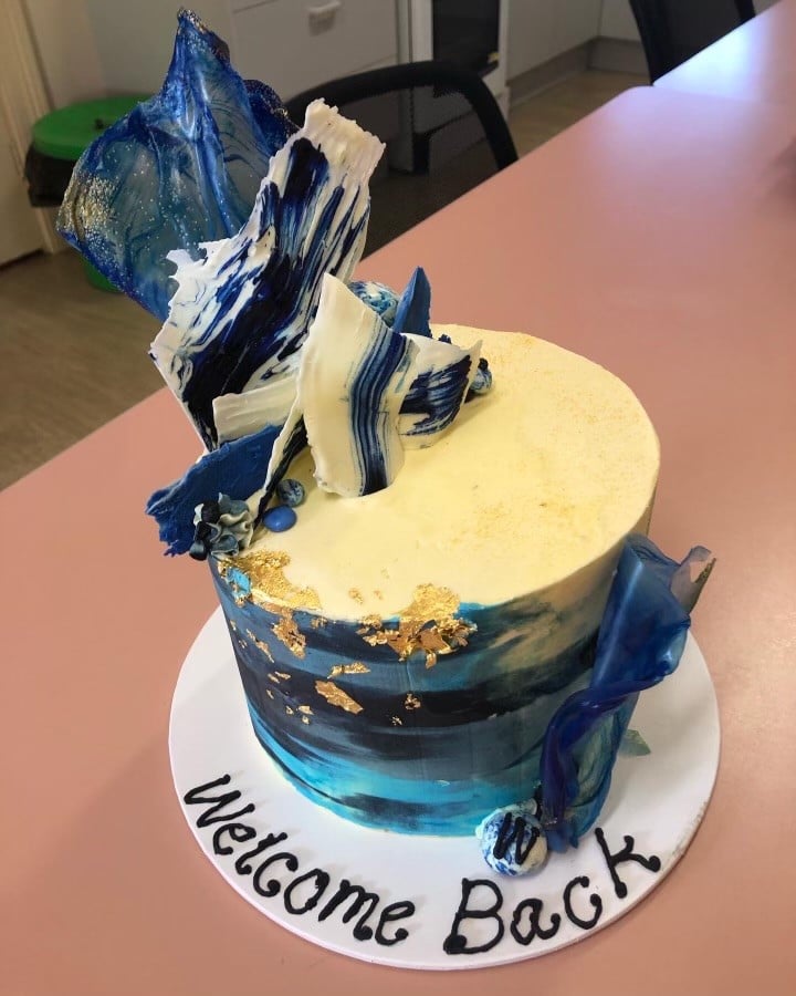 Welcome Back cake for police officer
