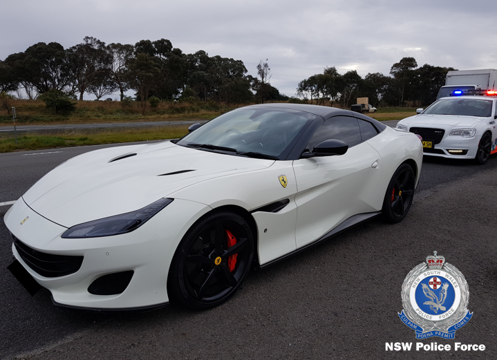 Ferrari driver allegedly caught going over 200 km/h on Hume Highway