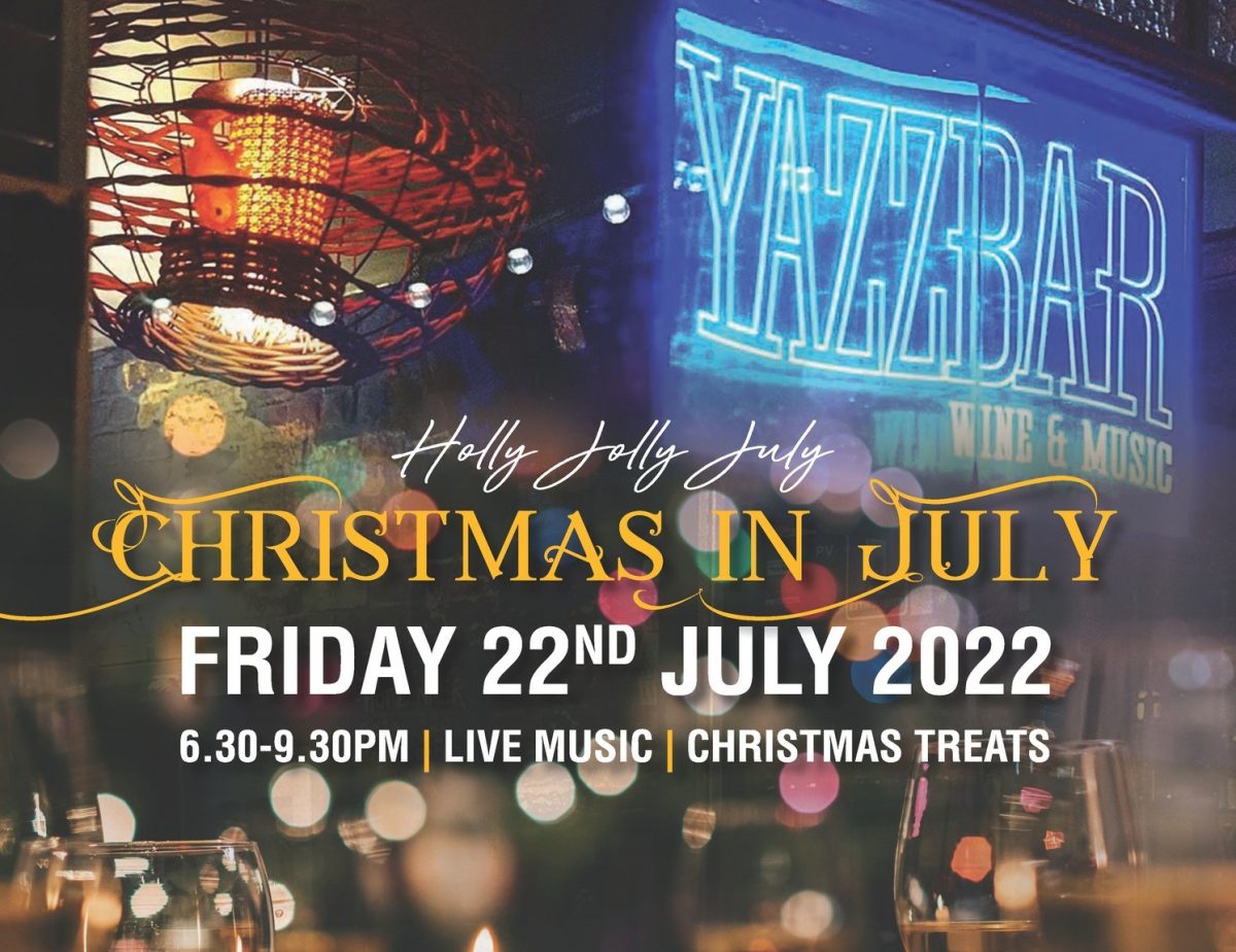 Flyer for Christmas in July