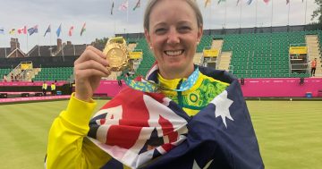 Goulburn lawn bowler Ellen Ryan claims Australia's first-ever women's singles gold