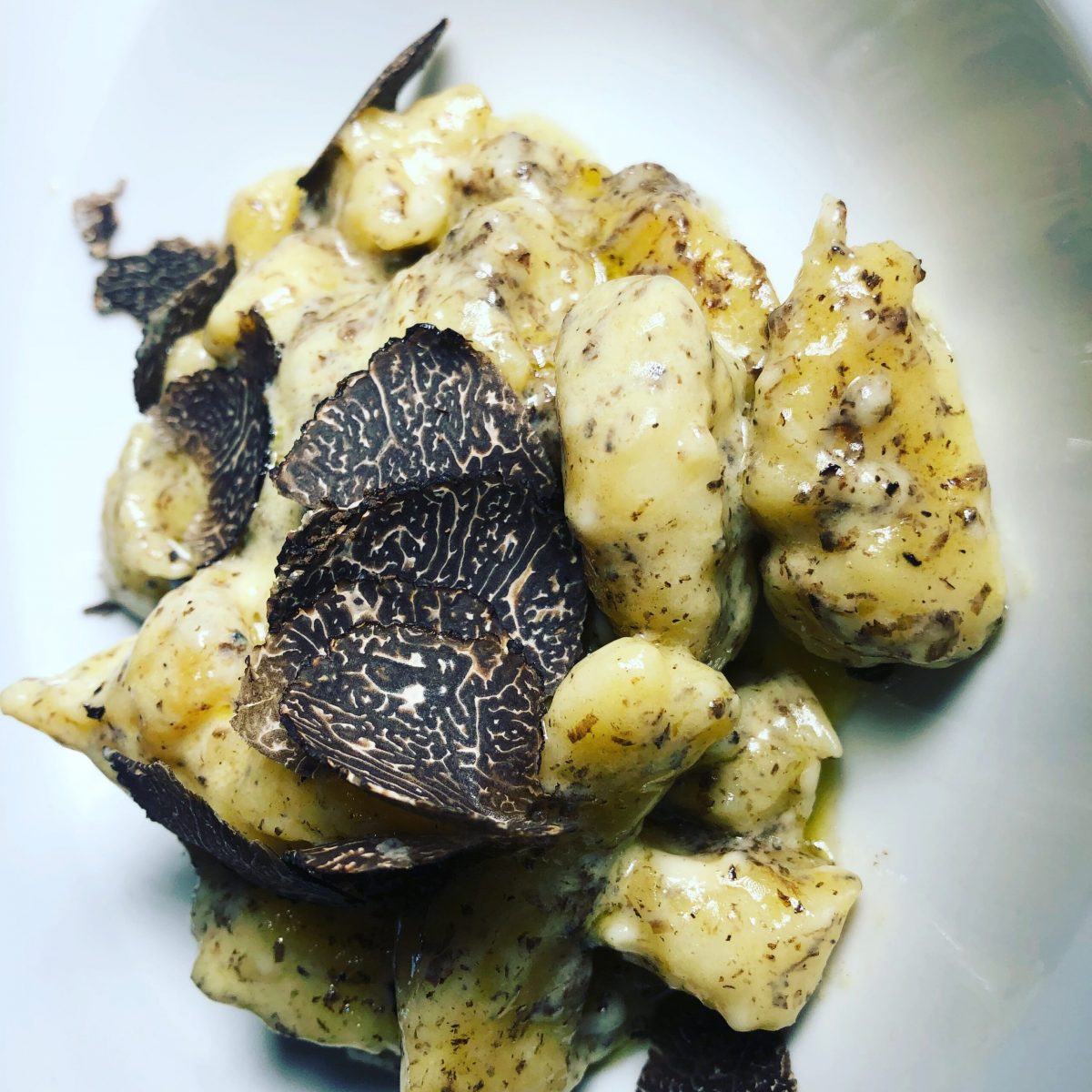 truffle on gnocci