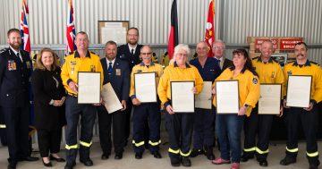 Wallaroo Brigade members honoured for life-saving action on Monaro Highway