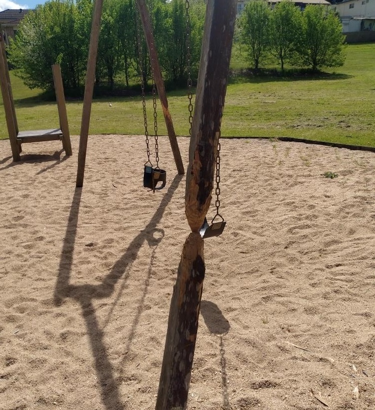swing set at Girraweek Park, Bega