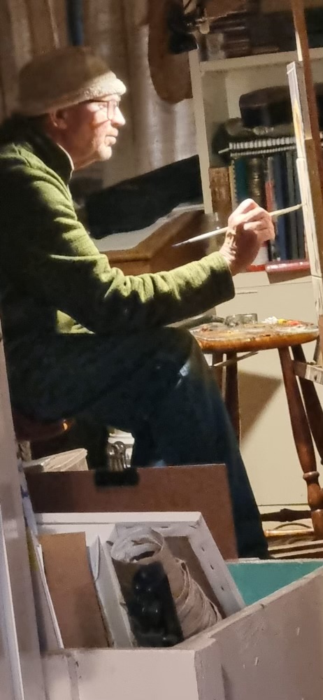 Man painting