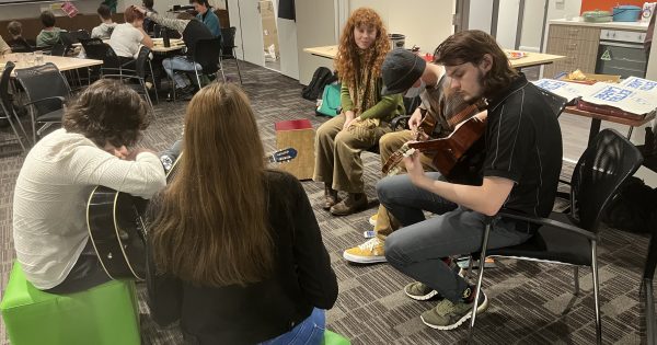 Teens chillin' in the library after dark as Bega youth projects come to fruition