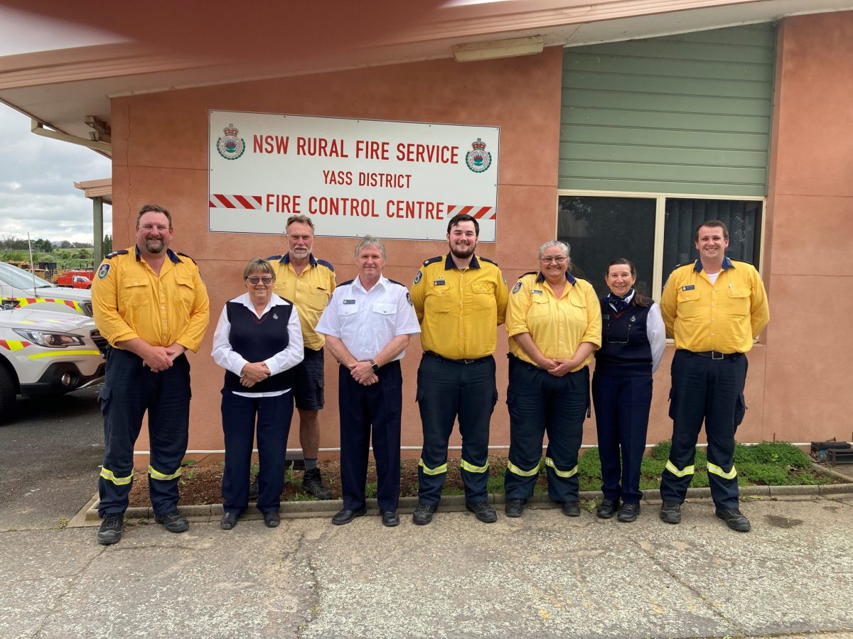Eight volunteer firefighters