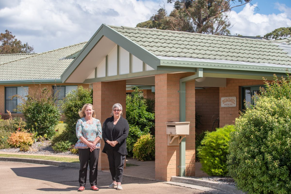 ERRA Chairperson Carina Severs and Councillor Joy Robin pictured outside Nullica Lodge,
