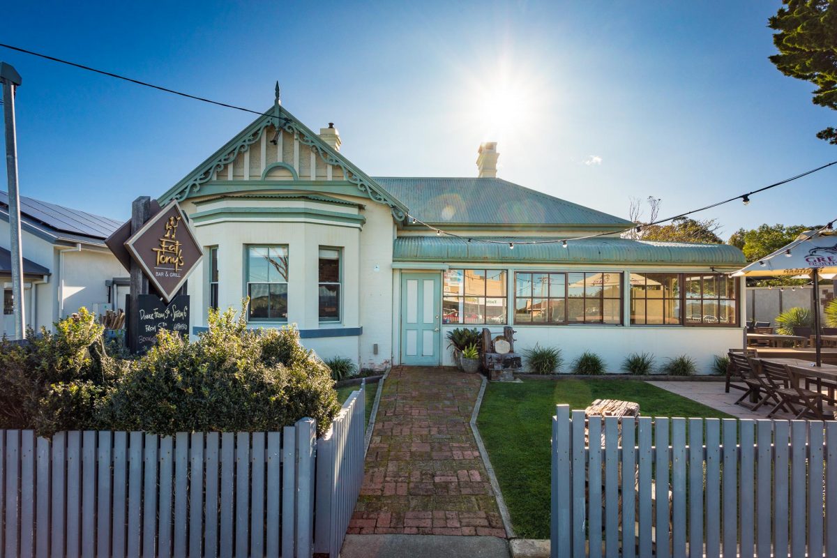 The lovely Harbourmaster's House sits atop the Tathra headland.