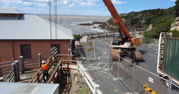 Restoration works start at Tathra's 'grand old girl', its historic wharf