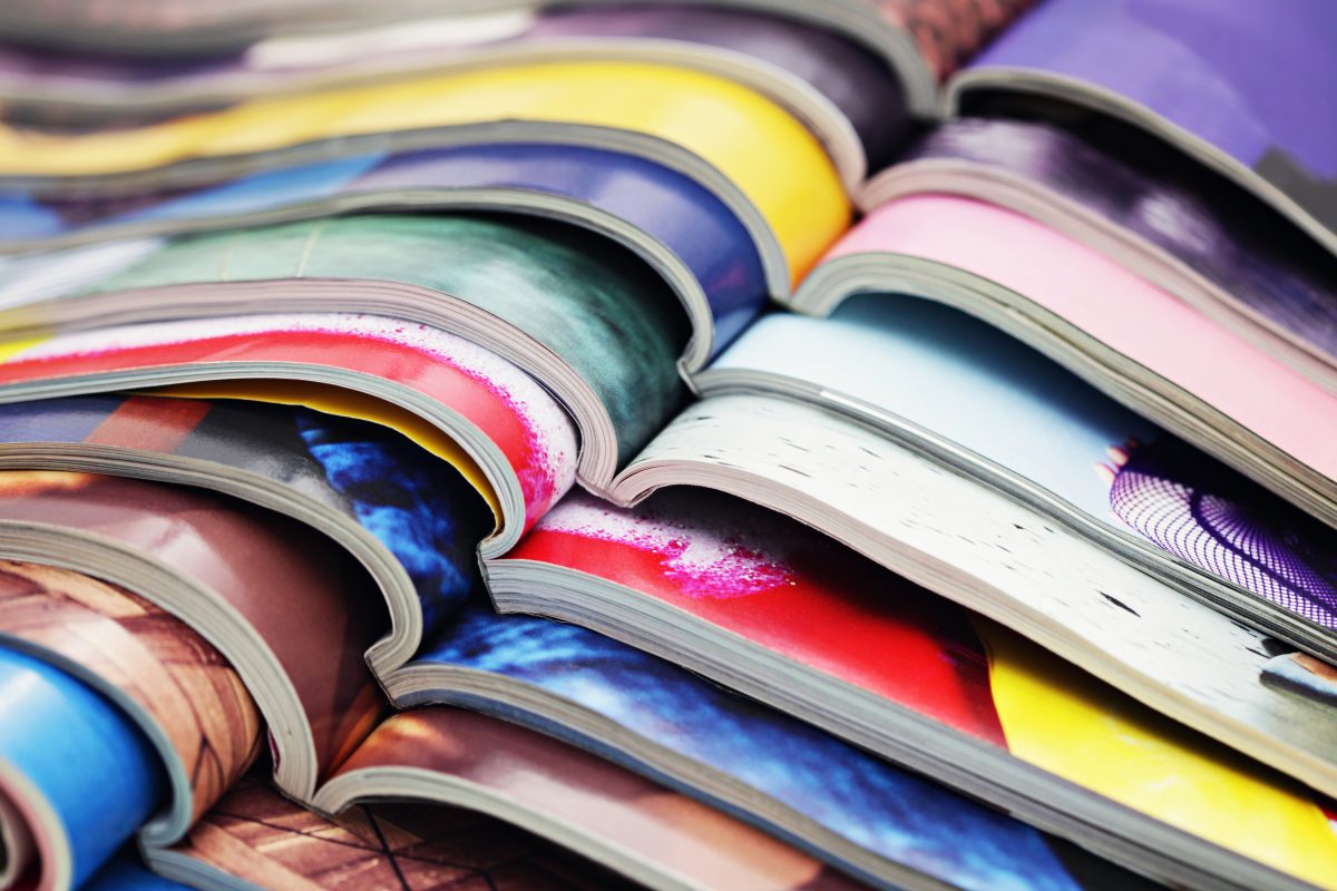 stack of magazines