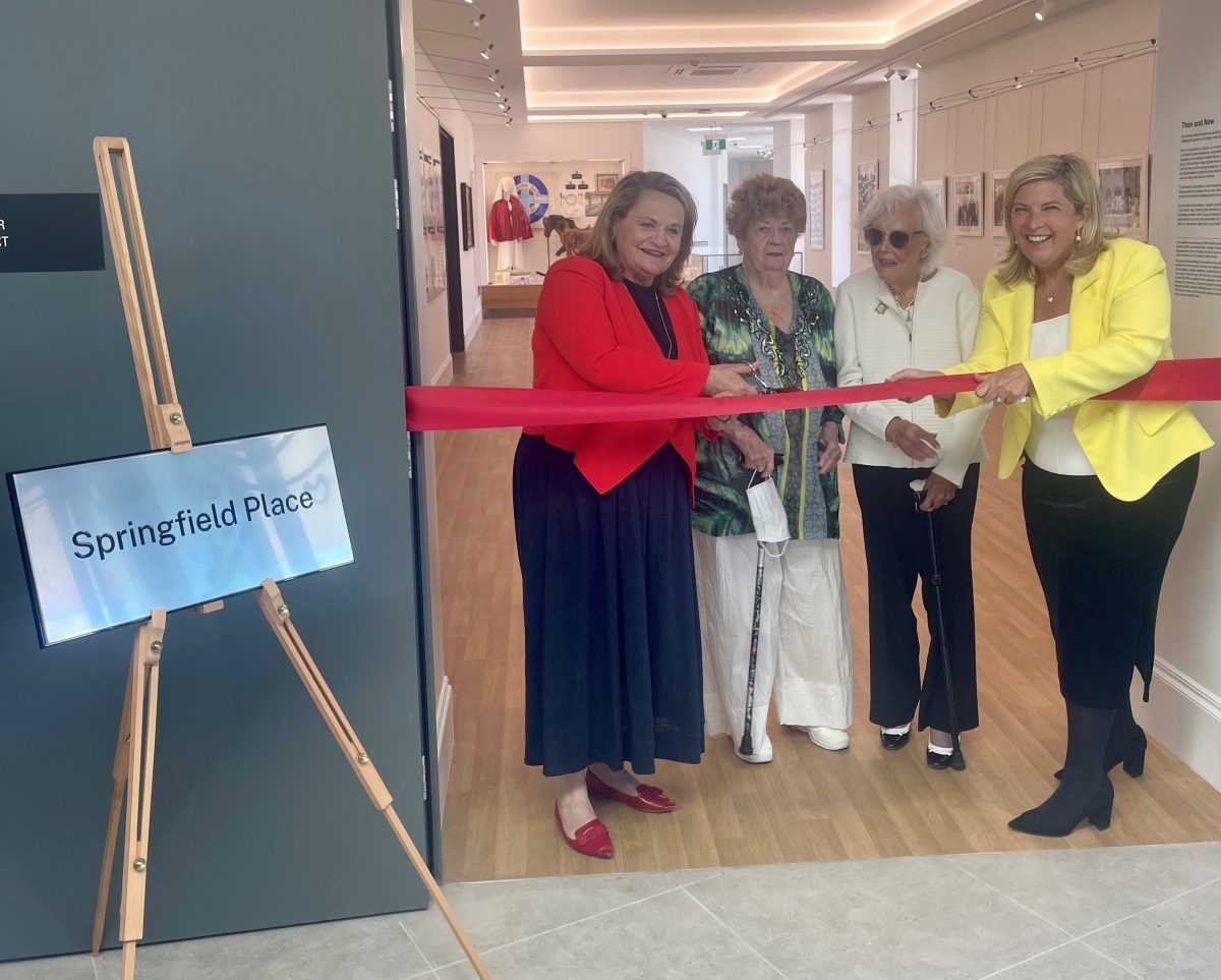 four women at ribbon-cutting ceremony