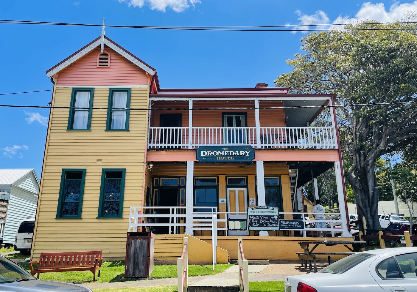 The Dromedary Hotel owners refer to themselves as custodians and celebrate its history.