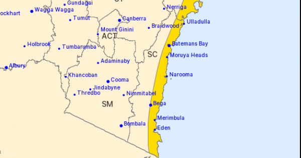 Hazardous surf warning for beachgoers on the South Coast