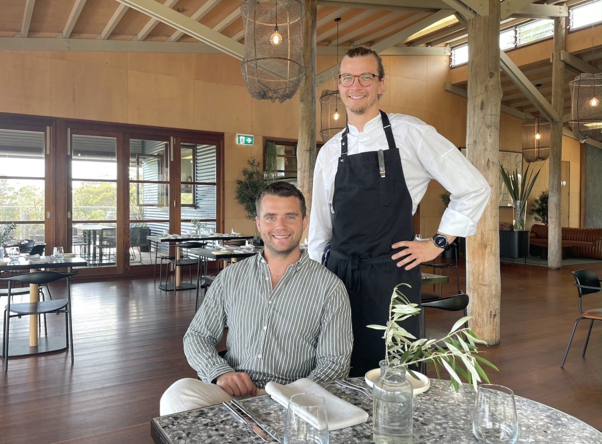 New owners Tilly & Aymeric Grand (seated) took over Mimosa from Tilly's parents in 2020. Photo: Lisa Herbert