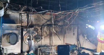 Spontaneous combustion and hot weather blamed for blaze at Batehaven laundromat