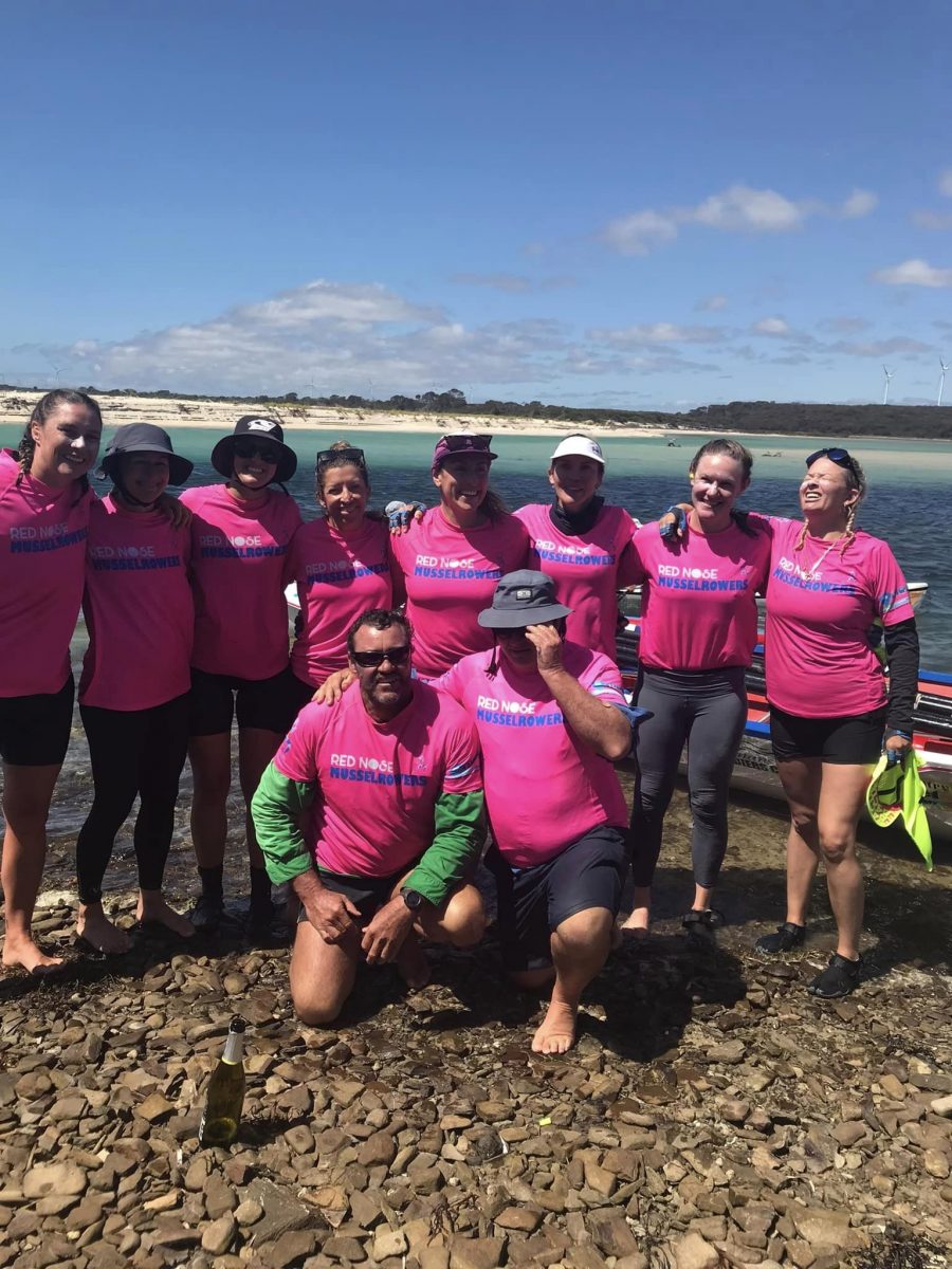 group of rowers