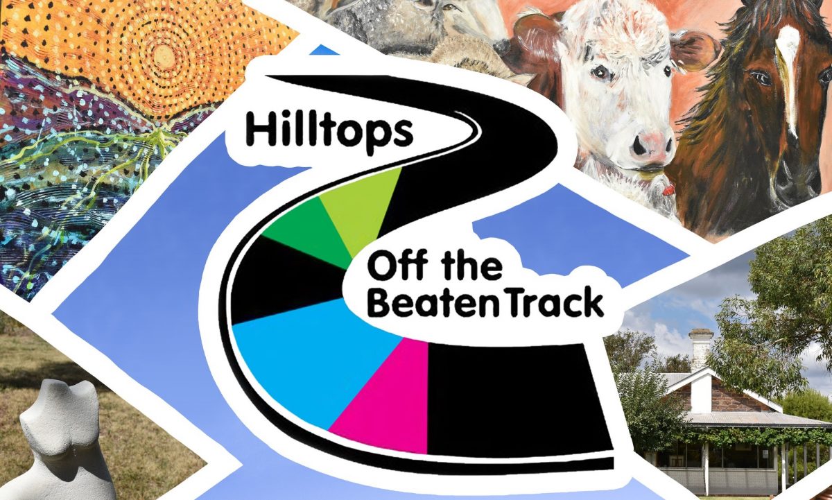 Flyer for Off the Beaten Track arts and culture trail in Hilltops region