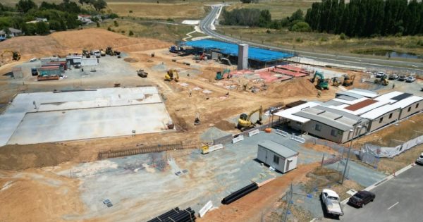 New Jerrabomberra High School plans revealed, site establishment begins in Bungendore