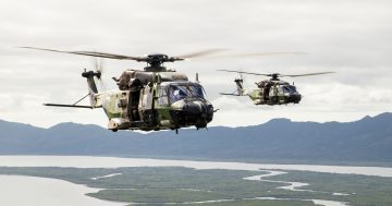 Army helicopter ditches in Jervis Bay during special forces training