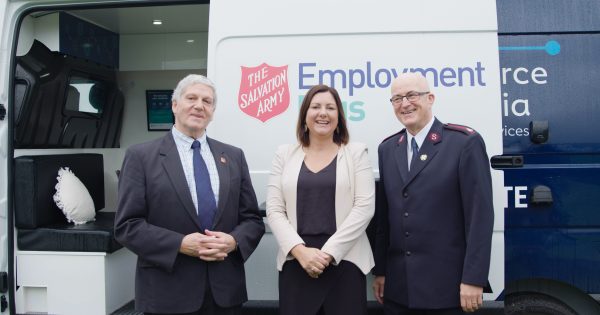 Kristy McBain launches new Salvos Employment Plus Bus program