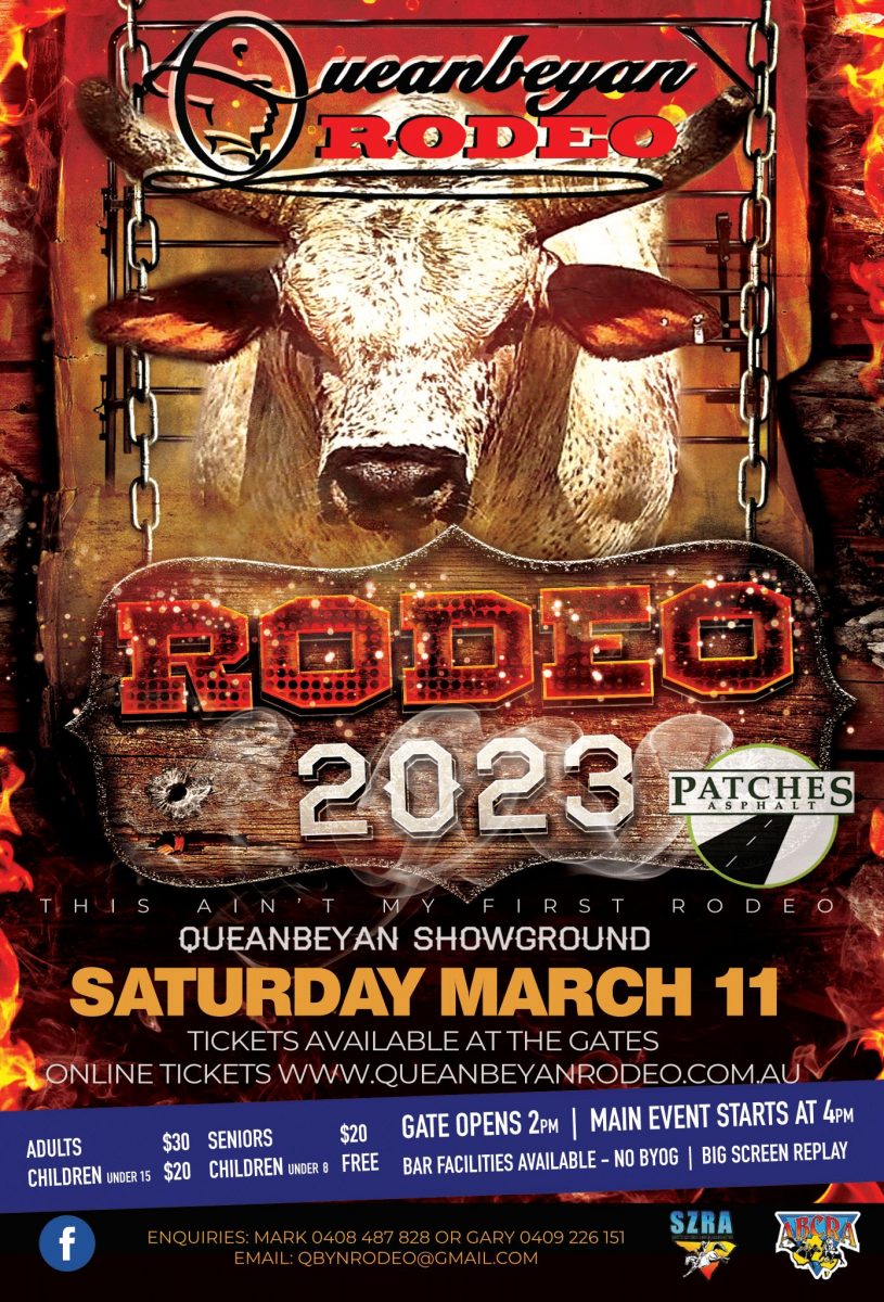 Poster for the Queanbeyan Rodeo