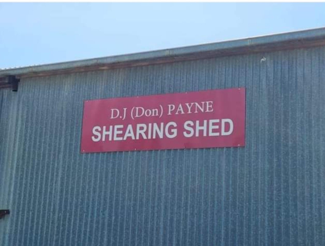 Shearing shed sign