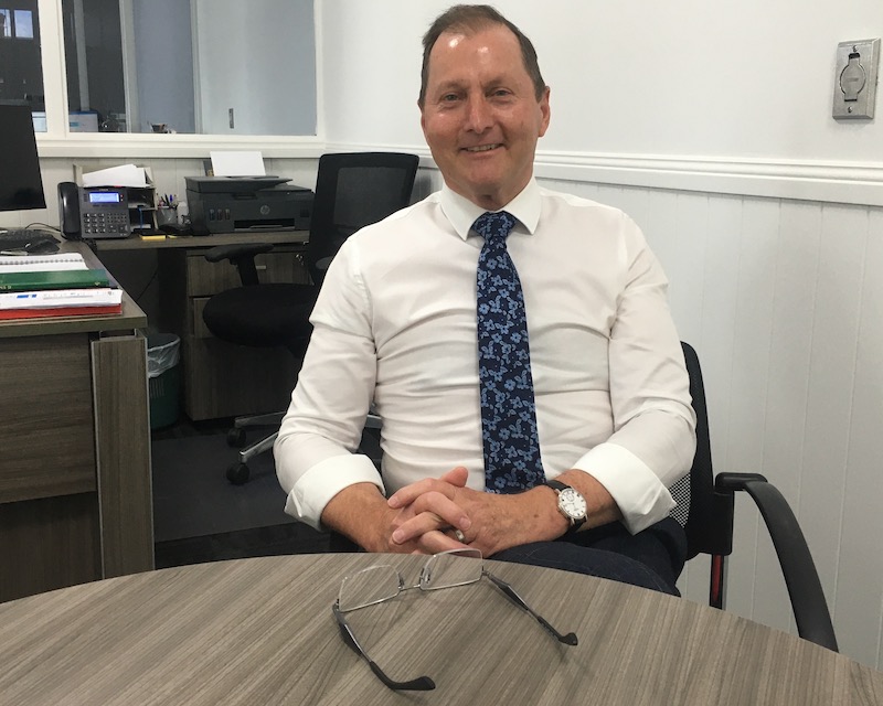 man sitting in office