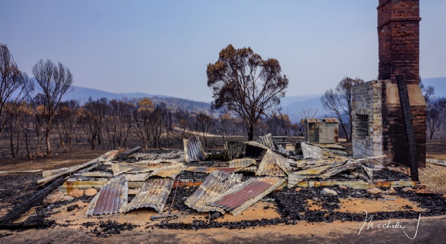 Sawyers Hut after the 2019-2020 Black Summer bushfires