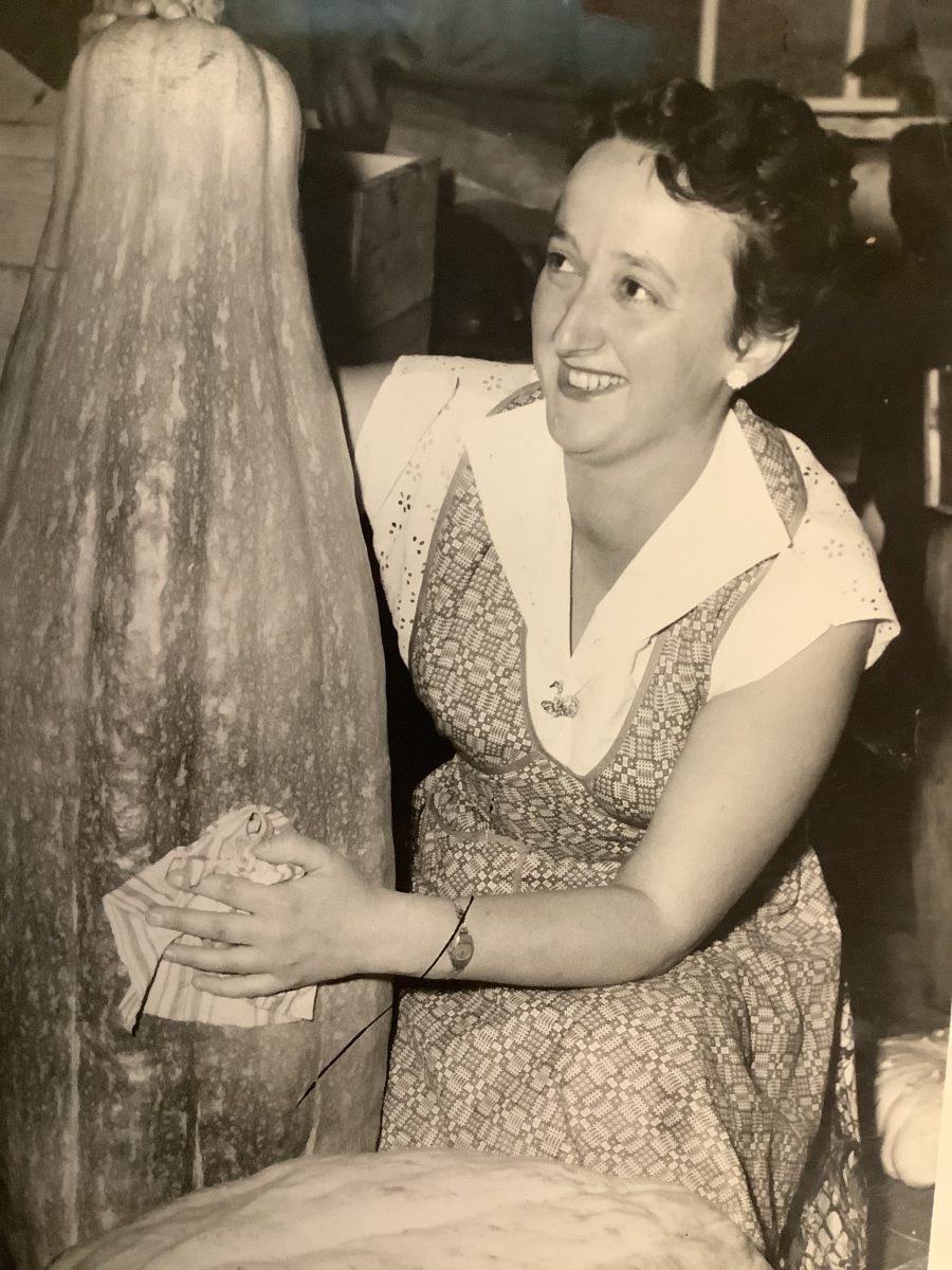 Woman with giant marrow