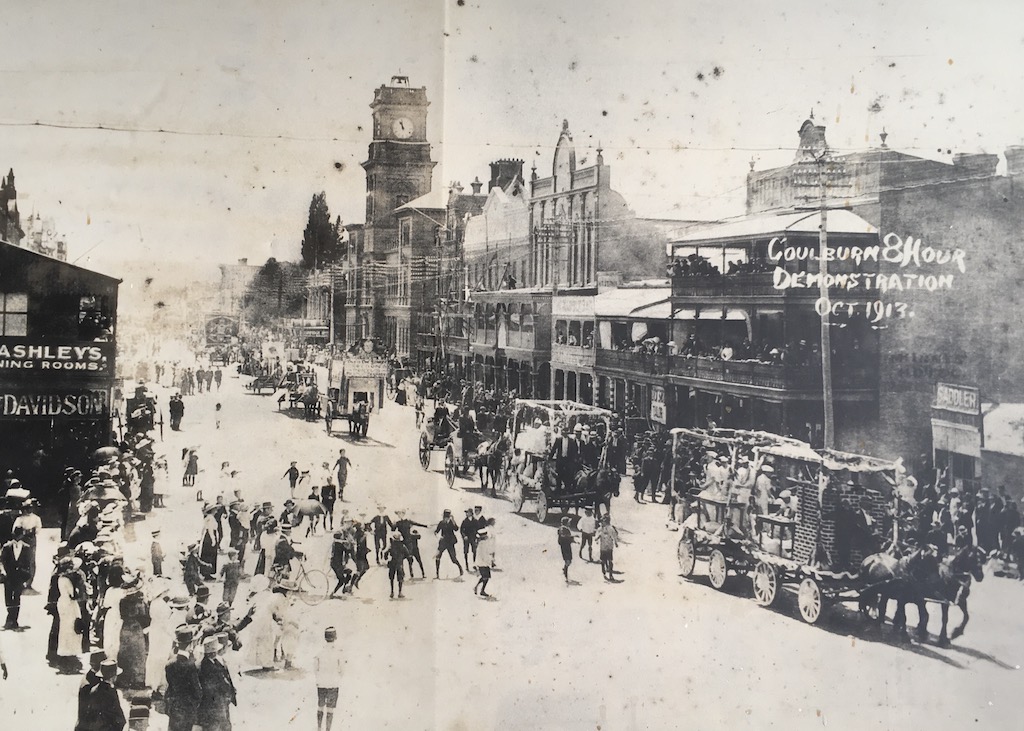 Old photograph of a Goulburn street