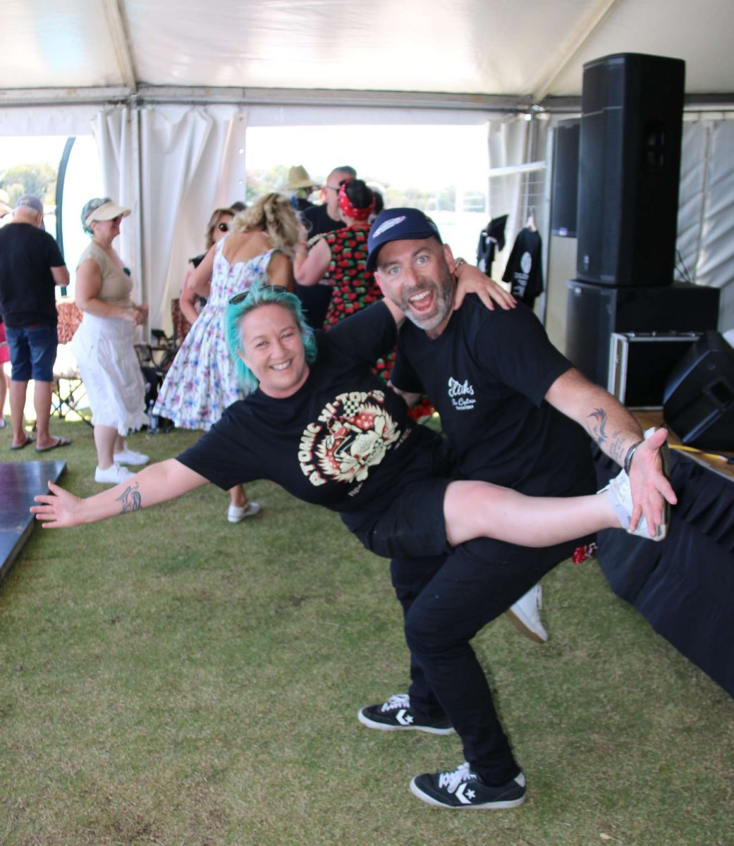 Chris and Leisa Tague take over the dance floor at the old-timers rock n roll festival that's one of the best of its kind on the South Coast.