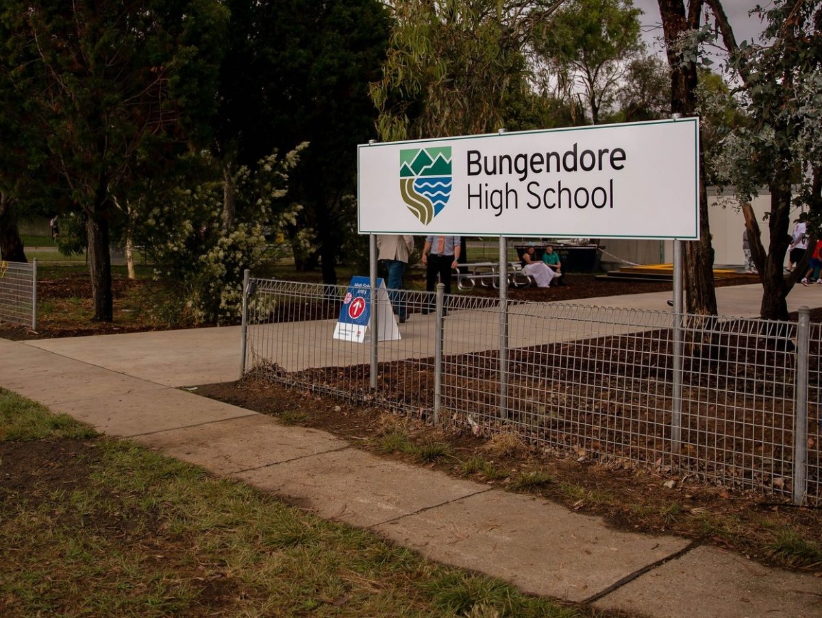 Bungendore High School sign