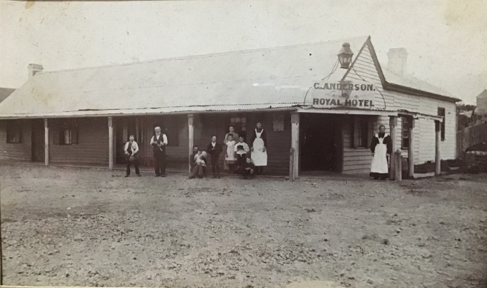 old photo of a pub